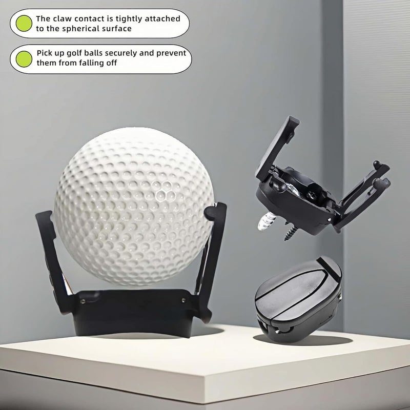 RyanDesign Premium Foldable Golf Ball Picker Upper - Putter Grip Mounted Retriever with Screw Attachment (2-Pack) - Eliminates Bending, Durable Synthetic Material, Travel-Ready - Image 4